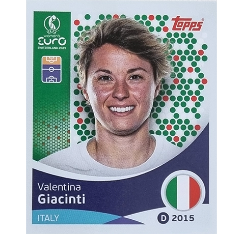 Topps UEFA Women EURO 2025 Sticker | Nr 154 Valentina Giacinti