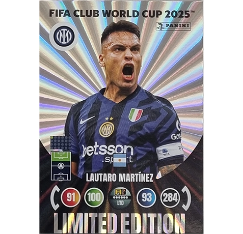 Panini FIFA Club WM Trading Cards 2025 | LAUTARO MARTINEZ | LIMITED EDITION