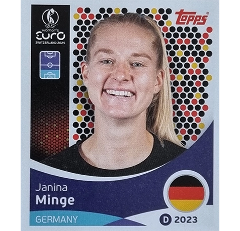 Topps UEFA Women EURO 2025 Sticker | Nr 176 Janina Minge