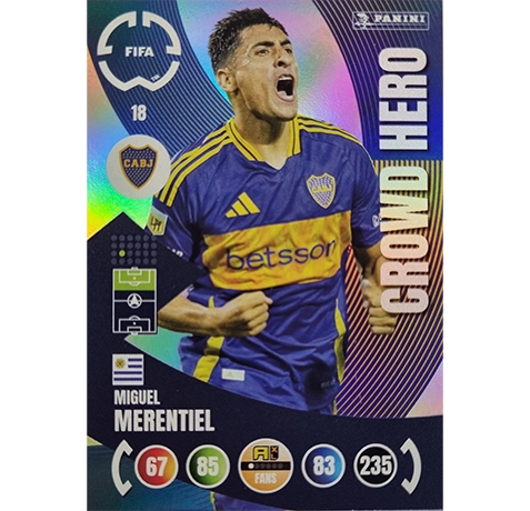 Panini FIFA Club WM Trading Cards 2025 | Nr. 018 MIGUEL MERENTIEL | CROWD HERO