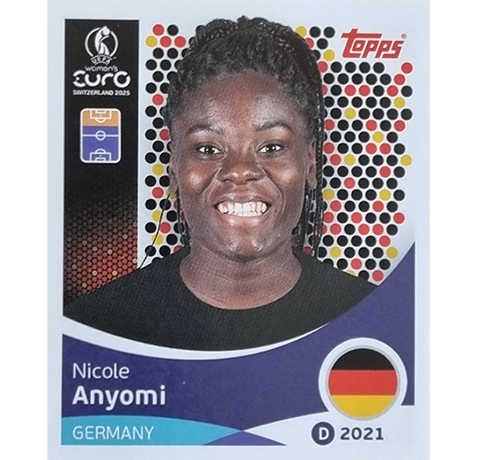 Topps UEFA Women EURO 2025 Sticker | Nr 185 Nicole Anyomi