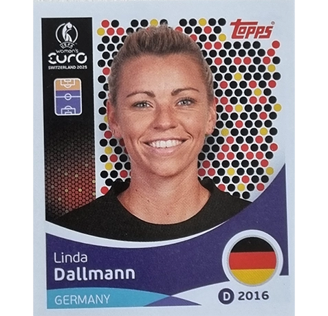 Topps UEFA Women EURO 2025 Sticker | Nr 186 Linda Dallmann