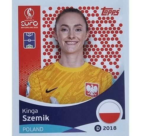 Topps UEFA Women EURO 2025 Sticker | Nr 191 Kinga Szemik