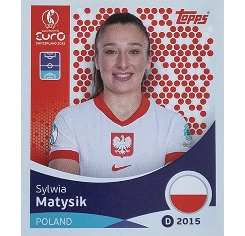 Topps UEFA Women EURO 2025 Sticker | Nr 192 Sylwia Matysik