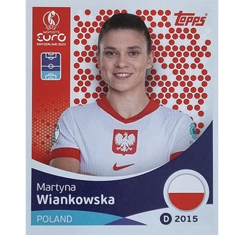 Topps UEFA Women EURO 2025 Sticker | Nr 193 Martyna Wiankowska