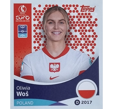 Topps UEFA Women EURO 2025 Sticker | Nr 194 Oliwia Wos