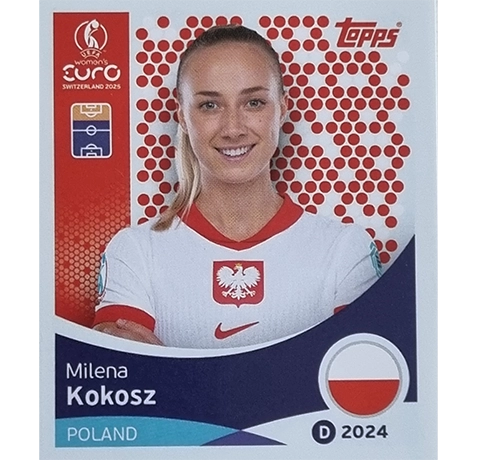 Topps UEFA Women EURO 2025 Sticker | Nr 203 Milena Kokosz