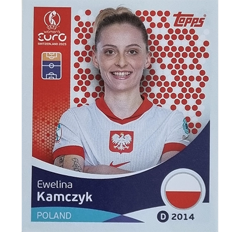 Topps UEFA Women EURO 2025 Sticker | Nr 204 Ewelina Kamczyk