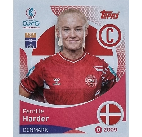 Topps UEFA Women EURO 2025 Sticker | Nr 206 Pernille Harder