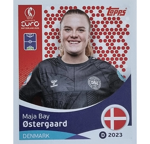 Topps UEFA Women EURO 2025 Sticker | Nr 207 Maja Bay Ostergaard