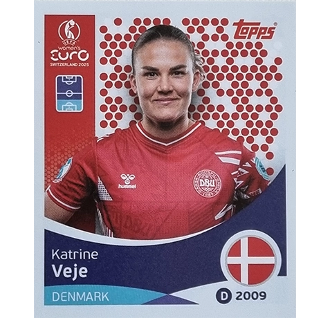 Topps UEFA Women EURO 2025 Sticker | Nr 210 Katrine Veje