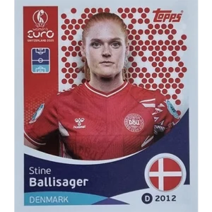 Topps UEFA Women EURO 2025 Sticker | Nr 212 Stine Ballisager