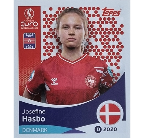 Topps UEFA Women EURO 2025 Sticker | Nr 213 Josefine Hasbo