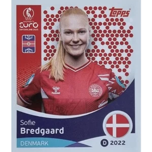Topps UEFA Women EURO 2025 Sticker | Nr 214 Sofie Bredgaard