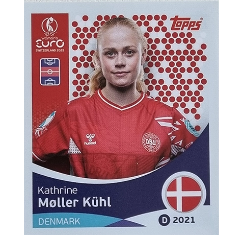 Topps UEFA Women EURO 2025 Sticker | Nr 215 Kathrine Moller Kühl