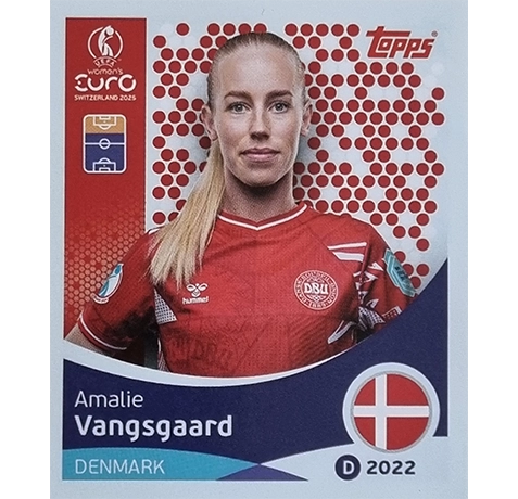 Topps UEFA Women EURO 2025 Sticker | Nr 218 Amalie Vangsgaard