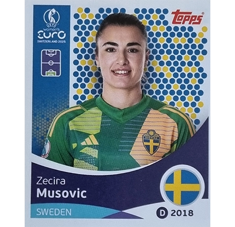 Topps UEFA Women EURO 2025 Sticker | Nr 223 Zecira Musovic