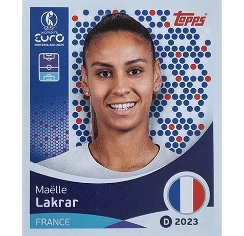 Topps UEFA Women EURO 2025 Sticker | Nr 243 Maelle Lakrar