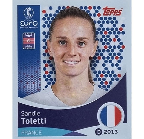 Topps UEFA Women EURO 2025 Sticker | Nr 244 Sandie Toletti