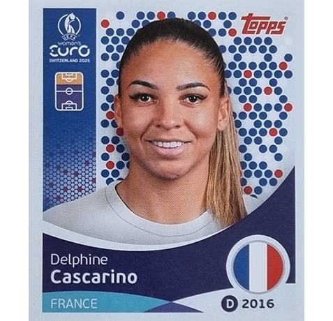 Topps UEFA Women EURO 2025 Sticker | Nr 250 Delphine Cascarino