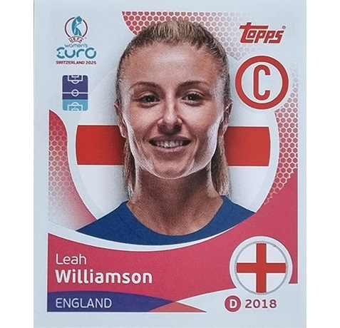 Topps UEFA Women EURO 2025 Sticker | Nr 254 Leah Williamson