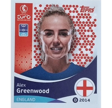Topps UEFA Women EURO 2025 Sticker | Nr 258 Alex Greenwood