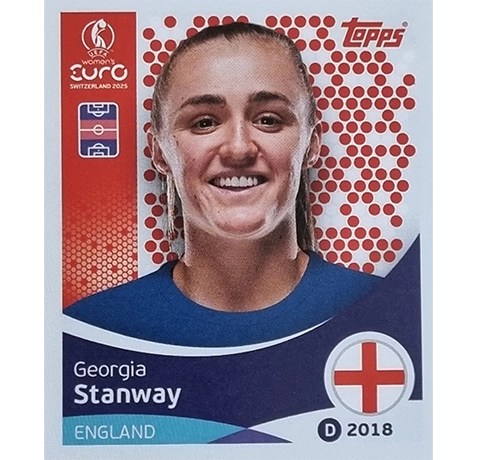 Topps UEFA Women EURO 2025 Sticker | Nr 261 Georgia Stanway