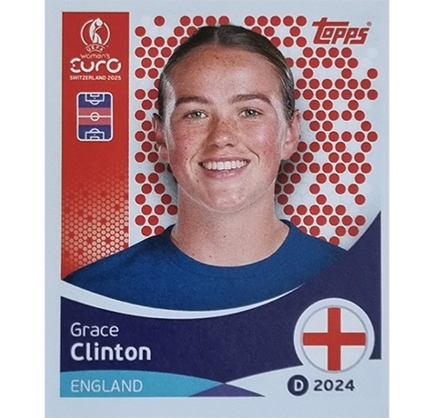 Topps UEFA Women EURO 2025 Sticker | Nr 264 Grace Clinton