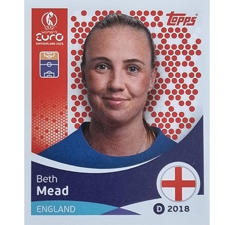 Topps UEFA Women EURO 2025 Sticker | Nr 268 Beth Mead