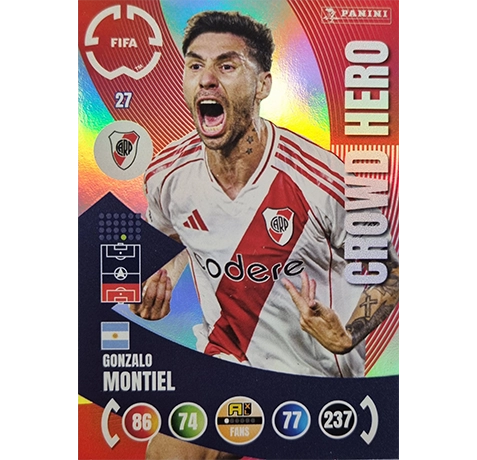 Panini FIFA Club WM Trading Cards 2025 | Nr. 027 GONZALO MONTIEL | CROWD HERO