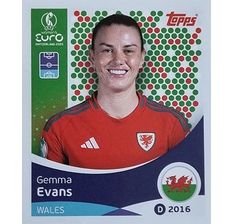 Topps UEFA Women EURO 2025 Sticker | Nr 274 Gemma Evans