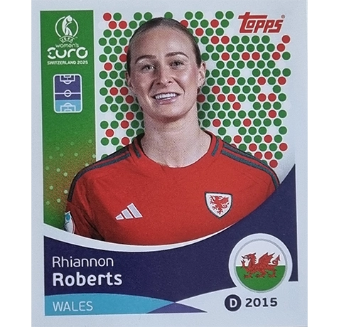 Topps UEFA Women EURO 2025 Sticker | Nr 275 Rhiannon Roberts