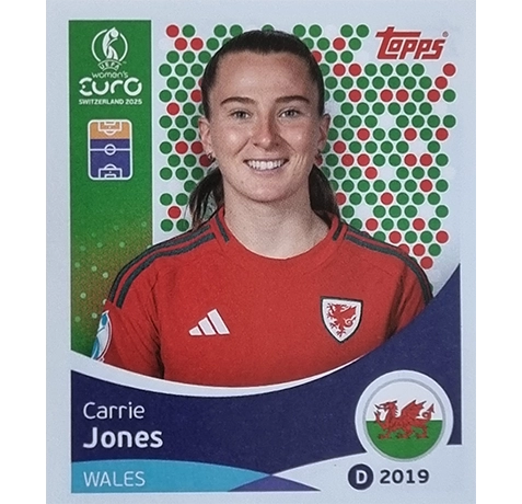 Topps UEFA Women EURO 2025 Sticker | Nr 281 Carrie Jones