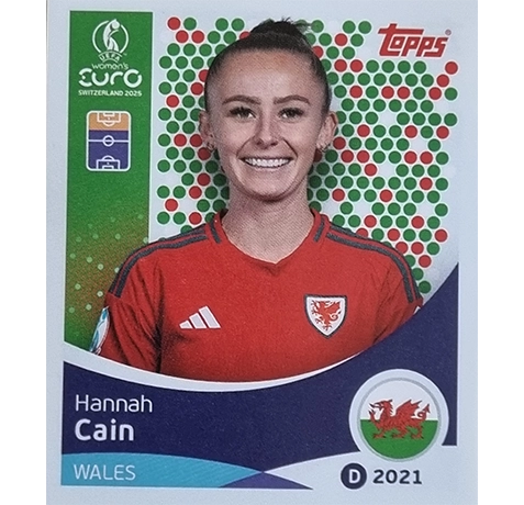Topps UEFA Women EURO 2025 Sticker | Nr 283 Hannah Cain