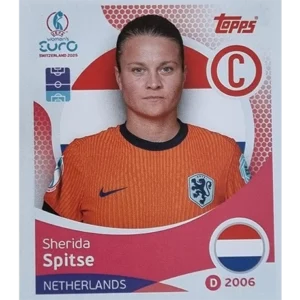 Topps UEFA Women EURO 2025 Sticker | Nr 286 Sherida Spitse