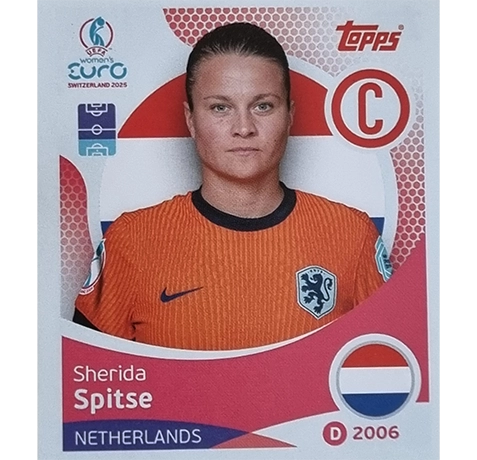 Topps UEFA Women EURO 2025 Sticker | Nr 286 Sherida Spitse