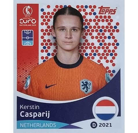 Topps UEFA Women EURO 2025 Sticker | Nr 288 Kerstin Casparij