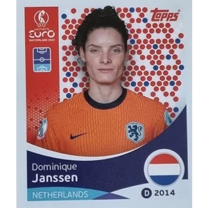 Topps UEFA Women EURO 2025 Sticker | Nr 289 Dominique Janssen