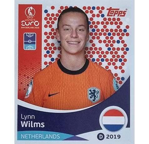 Topps UEFA Women EURO 2025 Sticker | Nr 290 Lynn Wilms