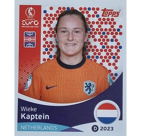 Topps UEFA Women EURO 2025 Sticker | Nr 294 Wieke Kaptein
