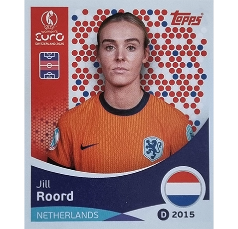 Topps UEFA Women EURO 2025 Sticker | Nr 295 Jill Roord