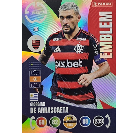Panini FIFA Club WM Trading Cards 2025 | Nr. 046 GIORGIAN DE ARRASCAETA | EMBLEM