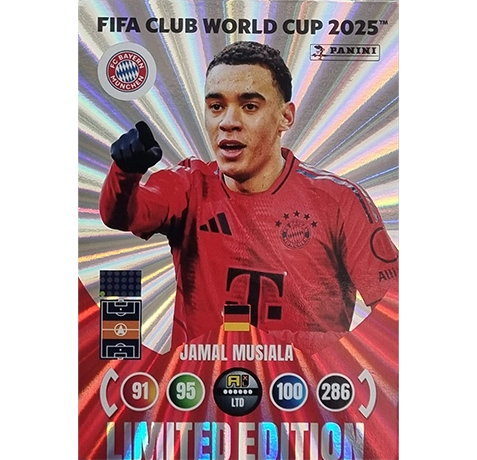 Panini FIFA Club WM Trading Cards 2025 | JAMAL MUSIALA | LIMITED EDITION