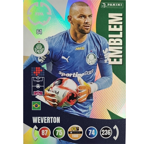 Panini FIFA Club WM Trading Cards 2025 | Nr. 064 WEVERTON | EMBLEM