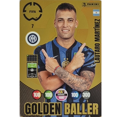 Panini FIFA Club WM Trading Cards 2025 | Nr. 007 LAUTARO MARTINEZ | GOLDEN BALLER