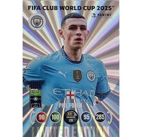 Panini FIFA Club WM Trading Cards 2025 | PHIL FODEN | LIMITED EDITION