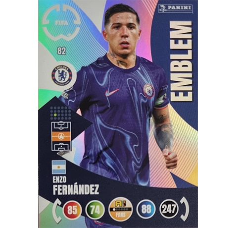 Panini FIFA Club WM Trading Cards 2025 | Nr. 082 ENZO FERNANDEZ | EMBLEM