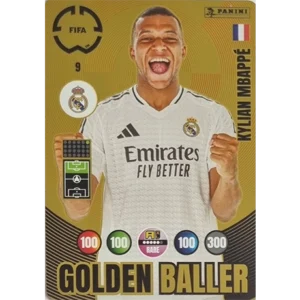 Panini FIFA Club WM Trading Cards 2025 | Nr. 009 KYLIAN MBAPPE | GOLDEN BALLER