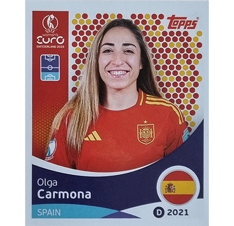 Topps UEFA Women EURO 2025 Sticker | Nr 098 Olga Carmona