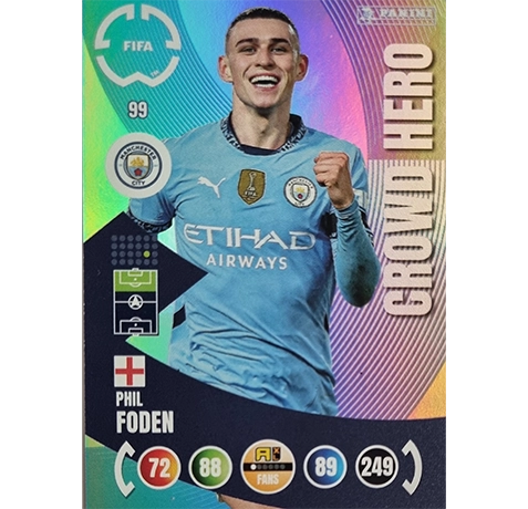 Panini FIFA Club WM Trading Cards 2025 | Nr. 099 PHIL FODEN | CROWD HERO